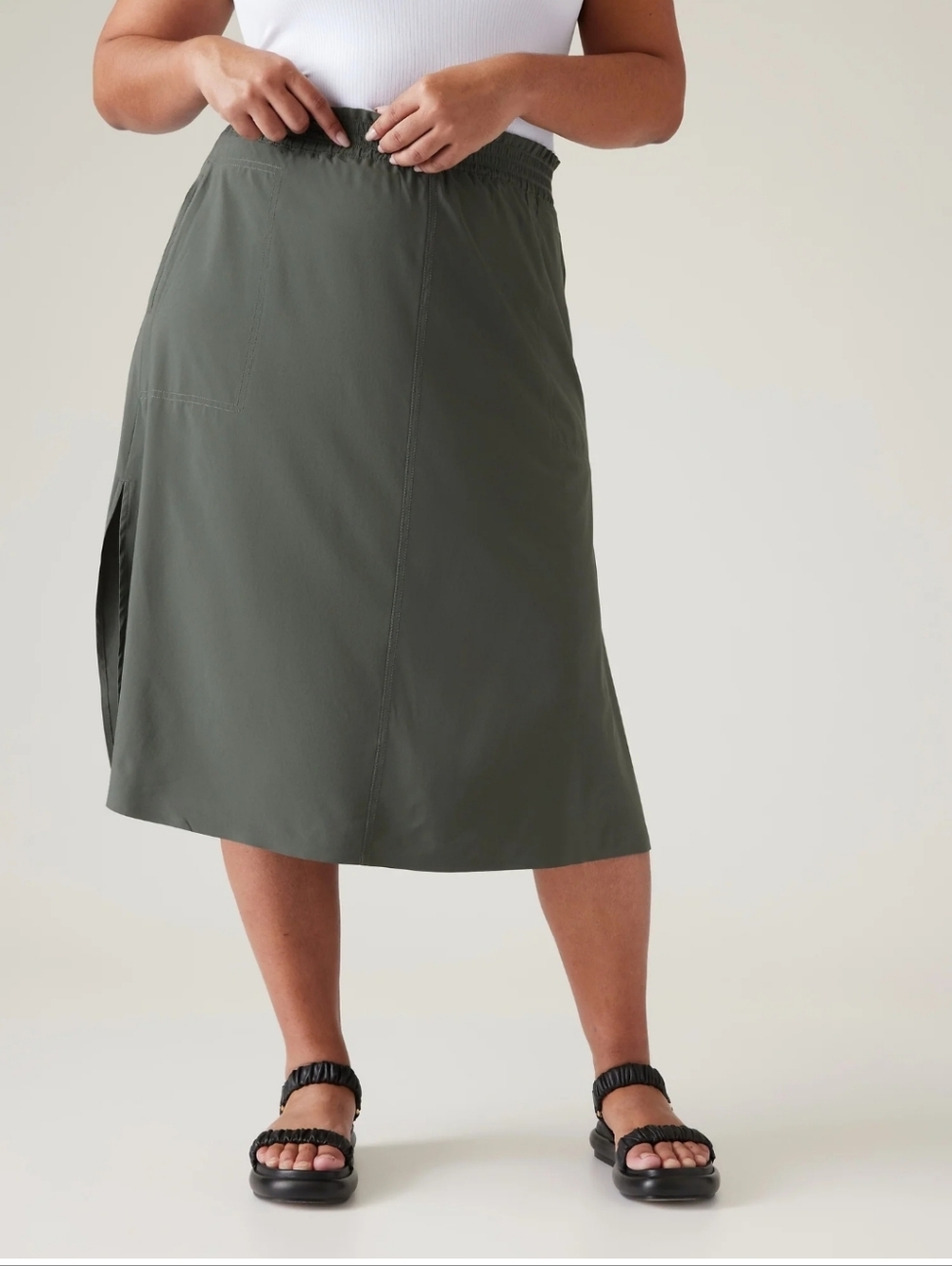 Athleta Savannah Skirt Sz XL Bali Green
